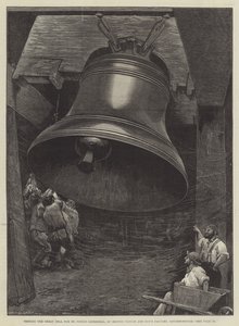Test de la grande cloche pour la cathédrale Saint-Paul, à l